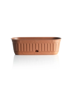 Fioriera etika cm 38 c/sottovaso terracotta