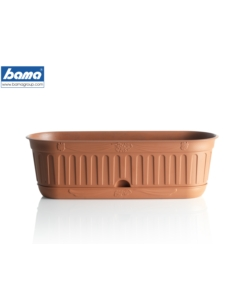 Fioriera etika cm 48 c/sottovaso terracotta