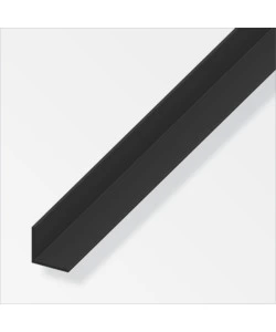 Angolare pvc nero 25x25x1 - 1 metro.