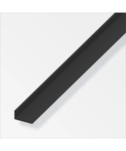 Angolare pvc nero 25x20x2.0 - 1 metro.