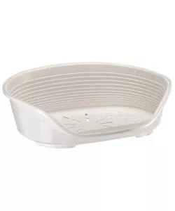 Cuccia da interno per cani e gatti 'siesta deluxe 4' bianco, 61,5x45x21,5 cm - ferplast