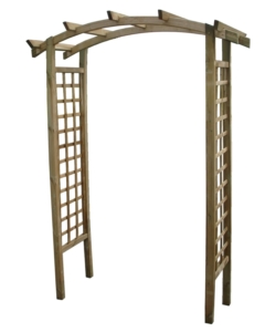 Pergola da giardino doppia in legno 180x70x220 cm