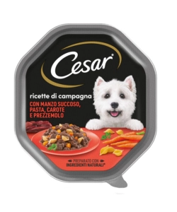 Cesar - umido per cani manzo e carote in salsa 150 gr