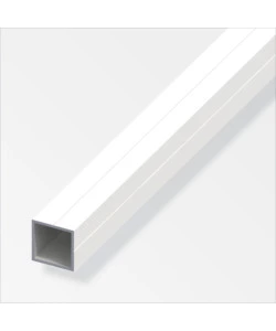 Tubo quadrato 23.5 pvc bianco 0.3