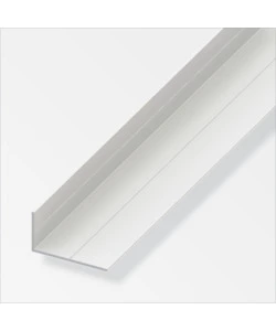 Angolare lati disuguali 19.5x35 pvc bianco - 1 metro.