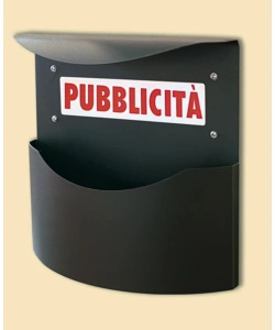 Cassetta pubblicita con tetto ghisa