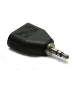 Adattatore audio stereo 1 jack m d.3.5 mm./2 jack f