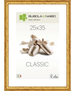 Cornice in legno colore oro 'claudia' - 25 x 35 cm