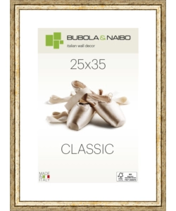 Cornice in legno colore argento 'claudia' - 25 x 35 cm