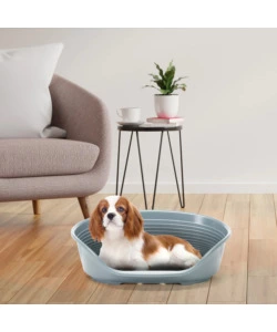 Cuccia da interno per cani e gatti "siesta deluxe 6" grigio, 70,5x52x23,5 cm - ferplast