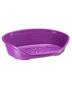 Cuccia da interno per cani e gatti "siesta deluxe 10" viola, 93,5x68x28,5 cm - ferplast