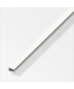 Profilo p bordi 3.5 pvc bianco - 1 metro.