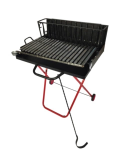 Barbecue a legna pieghevole arnold con griglia 67x50 cm