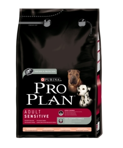 PRO PLAN ADULT SENSITIVE,  ALIMENTO SECCO PER CANE CON SALMONE E RISO.