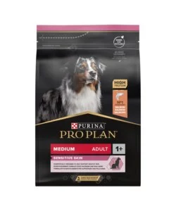 Crocchette per cani purina "pro plan" adulto di taglia media con salmone sensitive skin 3 kg