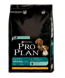 Pro plan puppy original,  alimento secco per cane con pollo e riso - 3 kg.