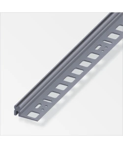 Profilo di supporto pvc grigio - 2 metri.