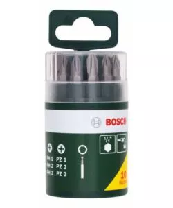 Set barattolo 10 inserti per avvitatore bosch ph-pz-taglio