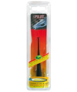 Antenna alluminio a spillo 10cm nera pilot  40181