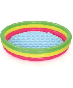 Piscina gonfiabile rotonda per bambini bestway '3 anelli multicolore' 152x30 cm - cod. 51103