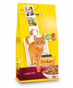 Crocchette per gatto adulto 'vitality' con manzo, pollo e verdure , 4kg - purina