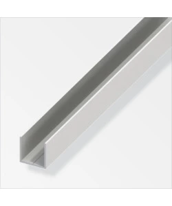 Profilo u quadrato 19.5x 1 pvc bianco - 1 metro.