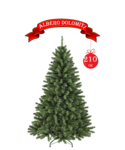 Albero di natale 'dolomiti' con 814 rami ad aggancio, 210 cm