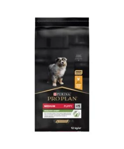 Crocchette per cani purina "pro plan" cucciolo di taglia media con pollo healthy start 12 kg