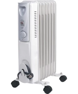 Radiatore ad olio 9 elementi con rotelle 2000 w, 220-240 v e 50/60 hz - ignip