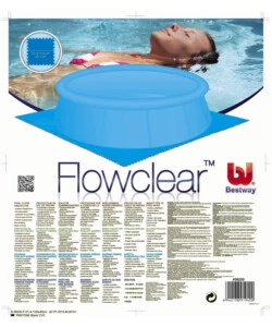 Tappettino per piscina blu 9 pezzi da 50x50 cm - bestway