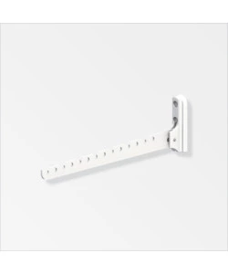 Gancio appendiabiti 330 in alluminio colore bianco