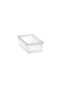 Contenitore multiuso con coperchio 'light box s/2' trasparente 17,8x20,4x10 cm