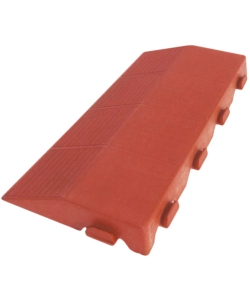 Scivolo autobloccante per pavimentazione esterna colore cotto maschio, 205x400x48 mm.