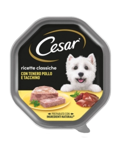 Cesar - umido per cani pollo e tacchino 150 gr