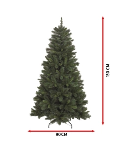 Albero di natale "tiffany" con 367 rami ad aggancio, 150 cm