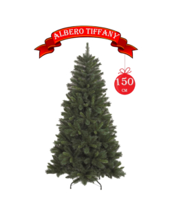 Albero di natale 'tiffany' con 367 rami ad aggancio, 150 cm