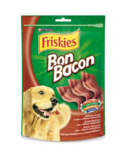 Friskies treats bon bacon original - alimento per cane, 6x120gr.