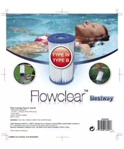 Filtro cartuccia iv pompe piscina da 9463 lt/h - bestway 58095