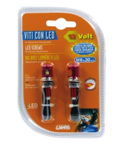 Coppia viti luce rosso  90173