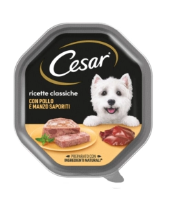 Cesar - umido per cani agnello e cuore di verdure 150 gr