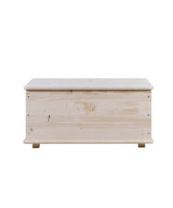 Baule portatutto in legno con piedini con capacit 90 litri, 90x45x45 cm