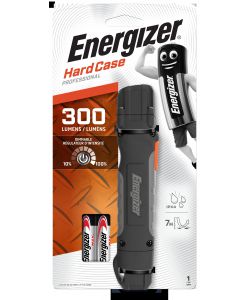 ENERGIZER Hard Case Professional Handheld 300 lumens + 2AA