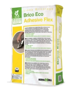 Adesivo minerale 'brico eco adhesive flex' da 25 kg - kerakoll.