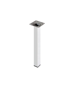 Piedino quadro 'element system' - 25x25 - h.100 mm. - bianco