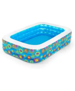 Piscina gonfiabile rettangolare bestway "family" con fantasie 229x152x56 cm - cod. 54120