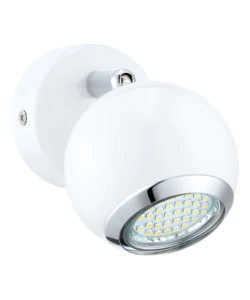 Faretto a led da parete 'bimeda' in acciaio 2,5 watt 240 lm