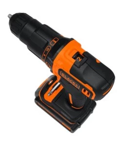 Kit valigetta trapano avvitatore a percussione a batteria black+decker "bdchd18kb" 40 nm 2 x 18v