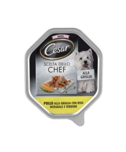 Cesar - umido per cani pollo, riso e verdure 150 gr