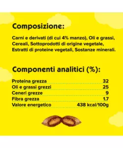 Catisfaction - snack per gatti manzo 60 gr