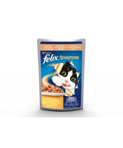 Felix sensations, salmone in gelatina con gamberetti 20x100gr.